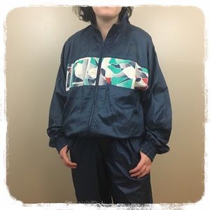 London Fog Vintage Blue/Multi Windsuit sz. S